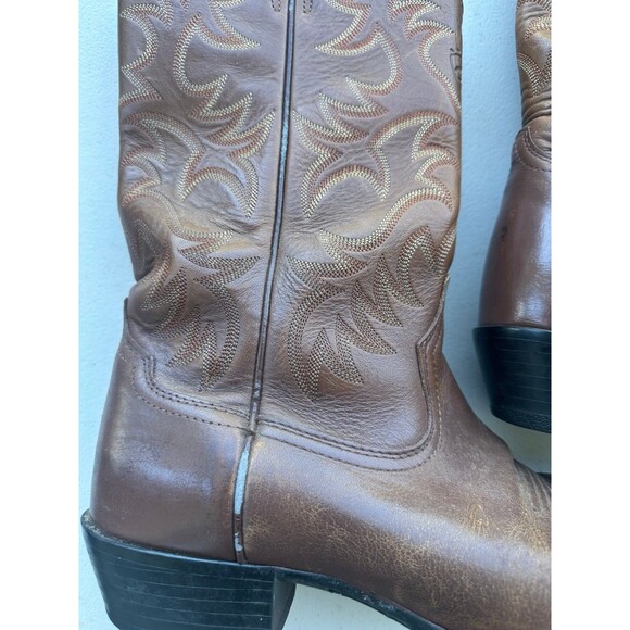 Ariat Men\'s Heritage Traditional R Toe Distressed Brown Western Cowboy Boot 8.5